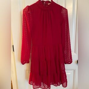 Charming Red Kids Dress